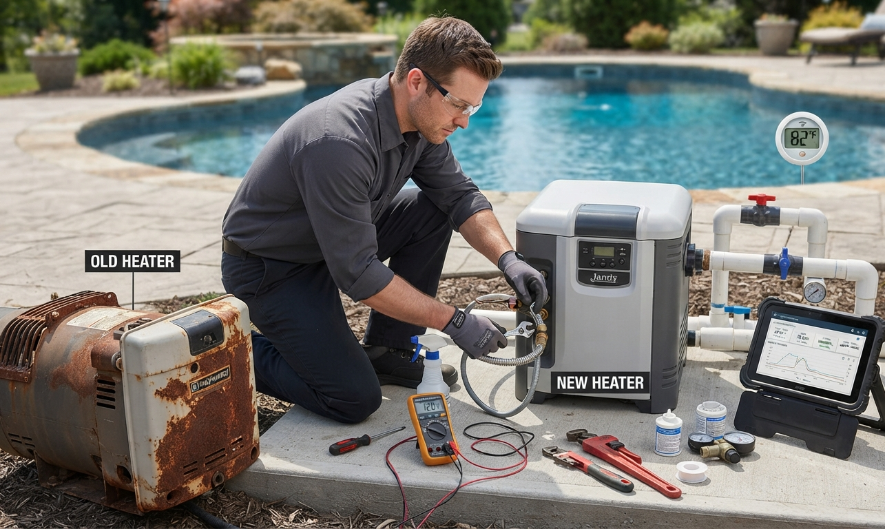 Pool Heater Installation in Abu Dhabi - swimming pool service 26