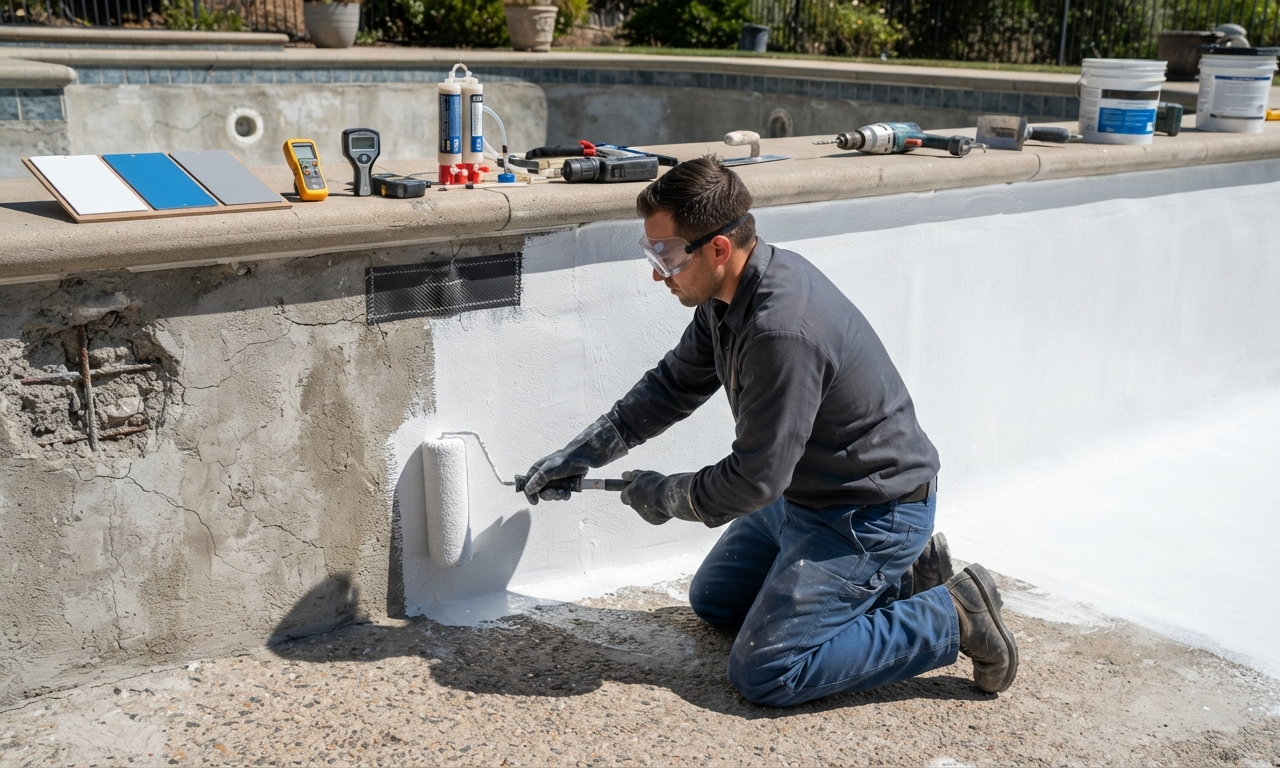 Pool Waterproofing in Abu Dhabi - swimming pool service 17